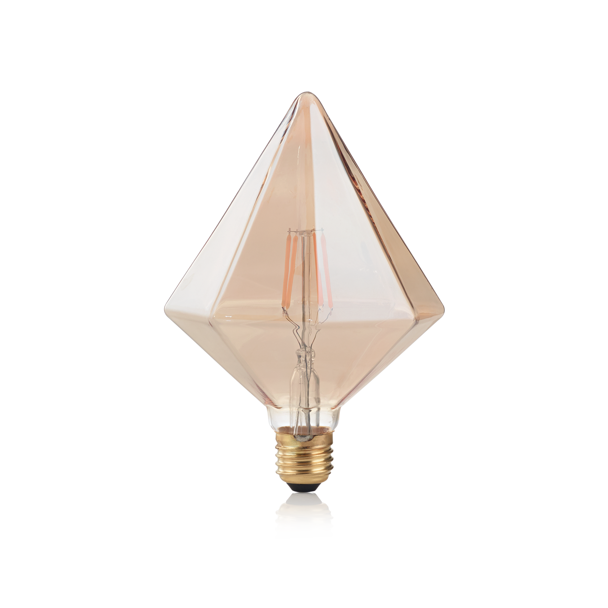 BOMBILLAS LED CRISTAL VINTAGE DECORATIVAS AMBAR - Imagen 2